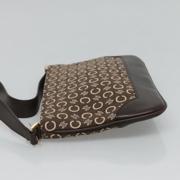 CELINE C Macadam Canvas Shoulder Bag Brown - Picture 3 of 15